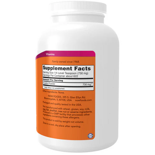 Now Foods, 100% Pure Inositol Powder, 1 lb - Image 2