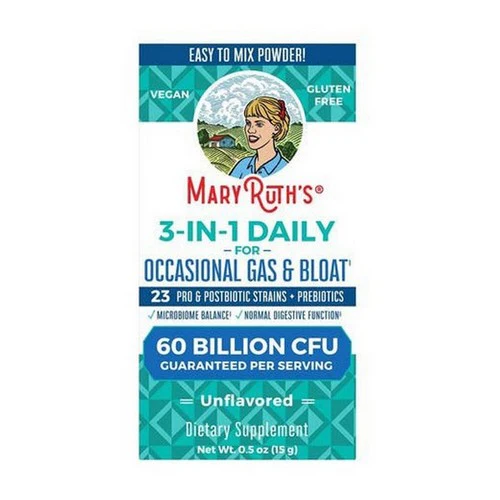 MaryRuth's, 3-in-1 Daily Gas & Bloat Powder Unflavored, 0.5 oz - Image 2