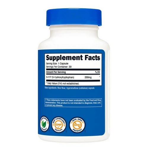Nutricost, 5-HTP Capsules, 200 Mg, 30 Count - Image 2