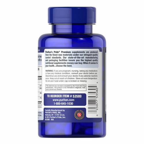 Puritan's Pride, Absorbable Calcium + Magnesium & Vitamin D, 1000 IU, 60 Softgels - Image 3