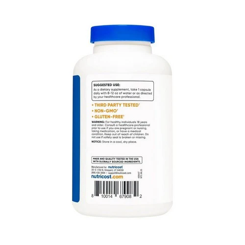 Nutricost, Acetyl L-Carnitine Capsules, 500 Mg, 180 Count - Image 3