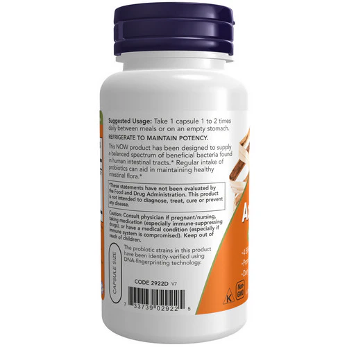 Now Foods, Acidophilus, 120 Caps - Image 3