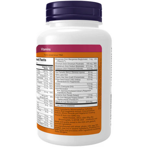 Now Foods, ADAM Men's Multiple Vitamin, Superior 60 Tabs - Image 4