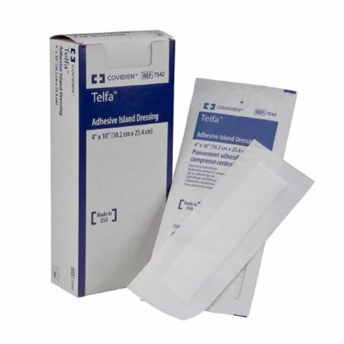 Cardinal, Island Dressing 4 X 4 Inch Square Sterile 7550, Case Of 8