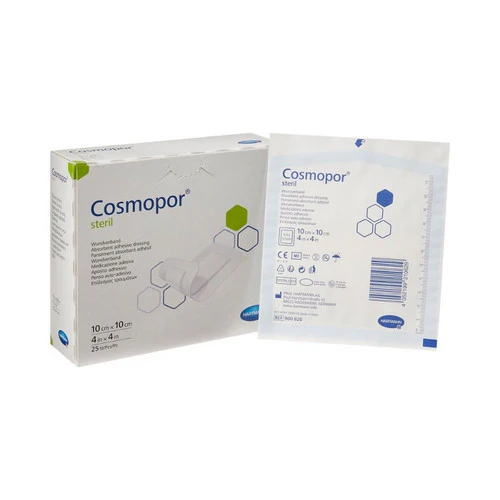 Hartmann Usa Inc, Adhesive Dressing Cosmopor 4 X 4 Inch NonWoven Square White Sterile, Box Of 25