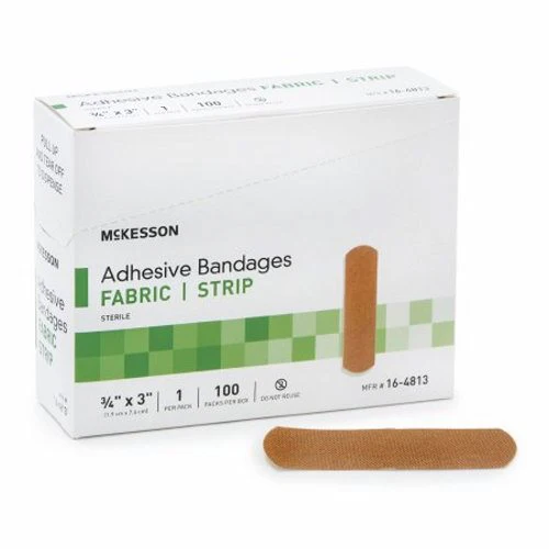 McKesson, Adhesive Strip 3/4 X 3 Inch Plastic Rectangle Kid Design 16-4838-17, Case Of 24