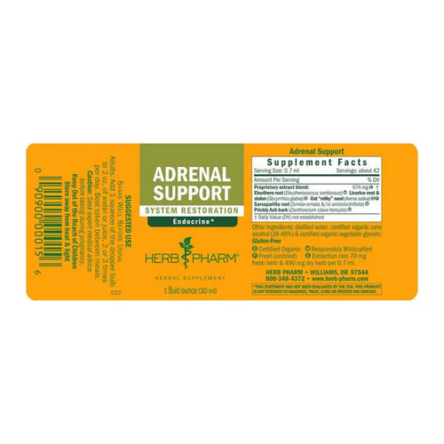Herb Pharm, Adrenal Support Tonic, 1 Oz - Image 2