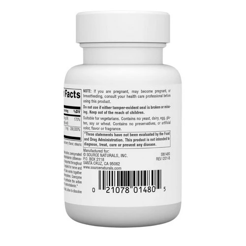 Source Naturals, Advanced B-12 Complex, 30 Tabs - Image 3