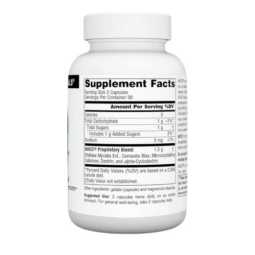Source Naturals, Ahcc, 750 mg, 60 Caps - Image 2