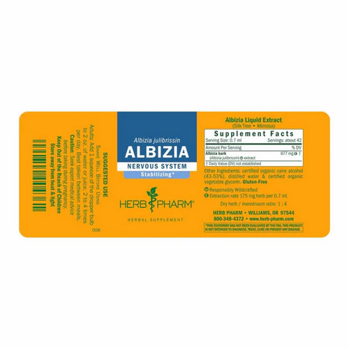 Herb Pharm, Albizia Extract, 4 oz - Image 2