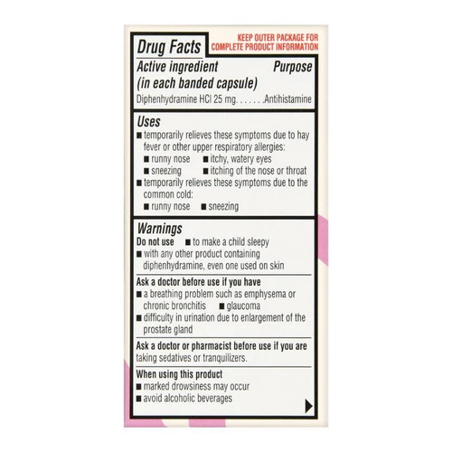 Foster And Thrive, Allergy Relief Diphenhydramine Hcl, 25 Mg, 100 Caps - Image 2