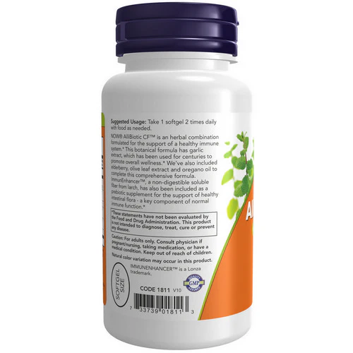 Now Foods, Allibiotic CF, 60 Softgels - Image 3