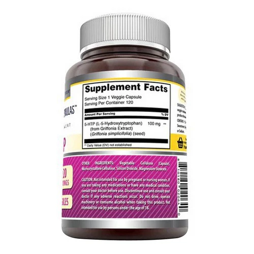 Amazing Nutrition, Amazing Formulas 5 HTP, 100 mg, 120 VegCaps - Image 2