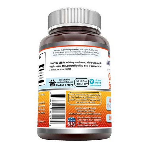 Amazing Nutrition, Amazing Formulas Berberine & Quercetin, 250 mg/250 mg, 90 Veg Caps - Image 3
