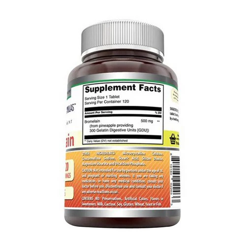 Amazing Nutrition, Amazing Formulas Bromelai, 500 mg, 120 Tabs - Image 2