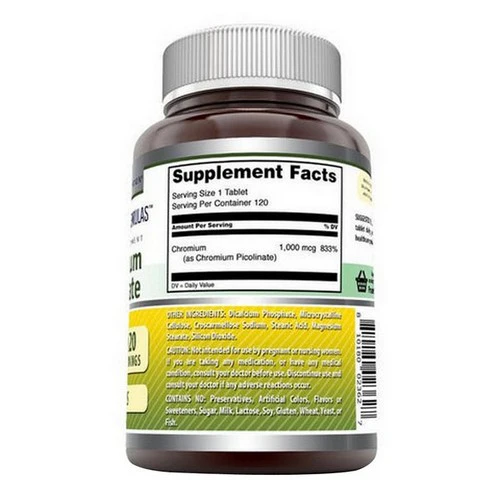 Amazing Nutrition, Amazing Formulas Chromium Picolinate, 120 Tabs - Image 2