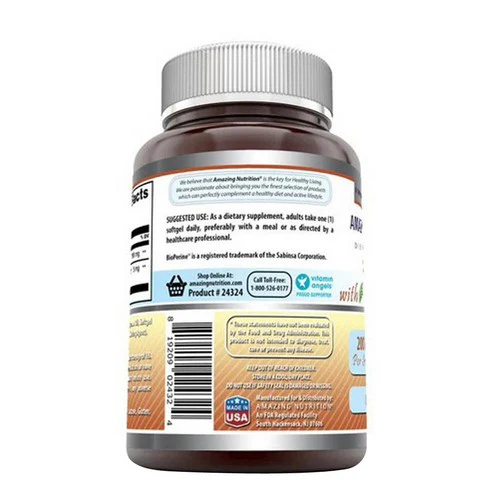 Amazing Nutrition, Amazing Formulas CoQ10 with Bioperine, 200 mg, 60 Softgels - Image 3