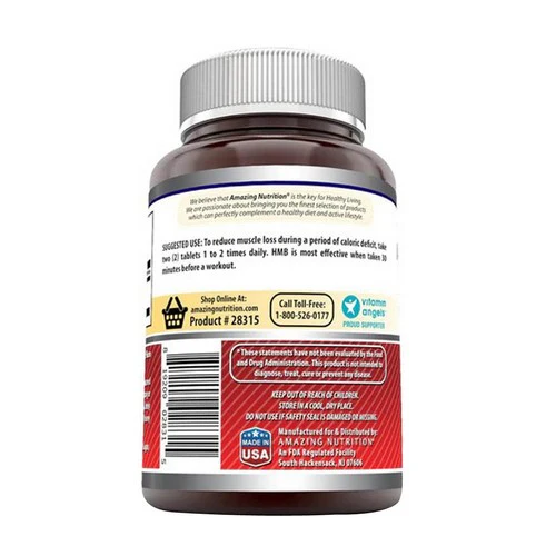 Amazing Nutrition, Amazing Formulas HMB, 2000 mg, 120 Caps - Image 3