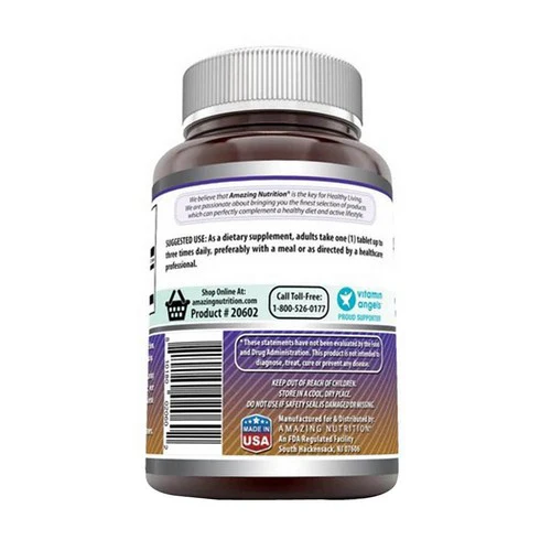 Amazing Nutrition, Amazing Formulas L-Arginine, 1000 mg, 120 Tabs - Image 3