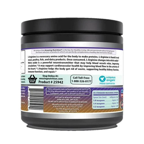 Amazing Nutrition, Amazing Formulas L-Arginine, 1 Lb - Image 3
