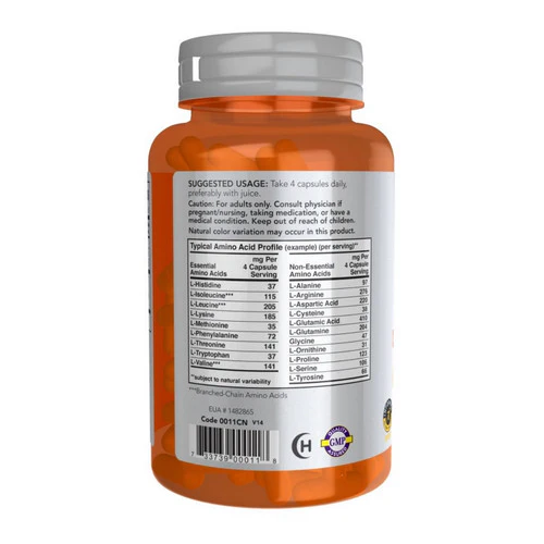 Now Foods, Amino Complete, 120 Caps - Image 3