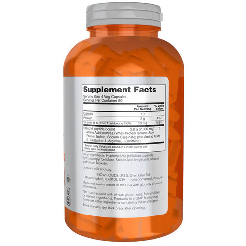 Now Foods, Amino Complete, 360 Caps - Image 2