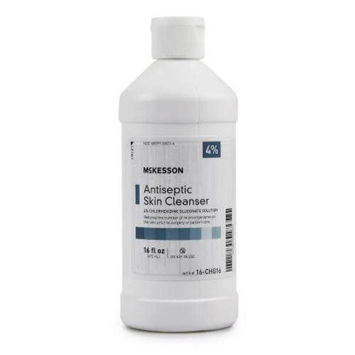 McKesson, Antiseptic Skin Cleanser McKesson 16 oz. Flip-Top Bottle 4% Strength CHG (Chlorhexidine Gluconate) /, Count of 12
