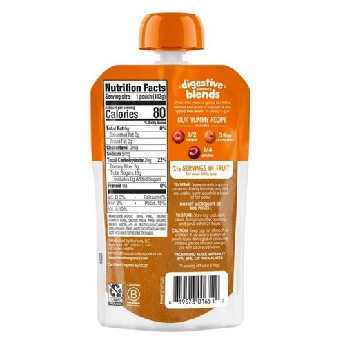 Happy Baby Food, Apple Pumpkin Prunes, 4 Oz (Case Of 16) - Image 2