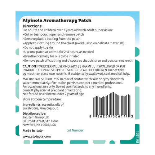 Alpinola, Aromatherapy Patches Essential Oils, 5 Count - Image 3