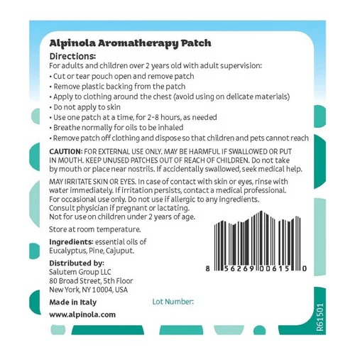 Alpinola, Aromatherapy Patches Essential Oils, 10 Count - Image 3