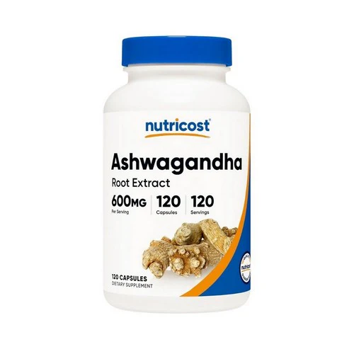 Nutricost, Ashwagandha Root Capsules, 600 Mg, 120 Count