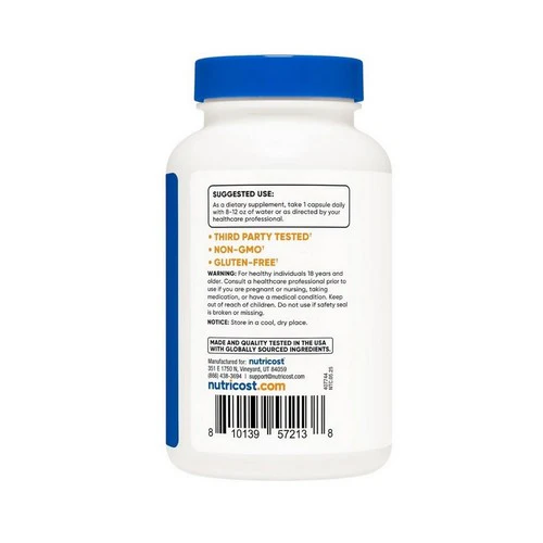 Nutricost, Ashwagandha Root Capsules, 600 Mg, 120 Count - Image 3