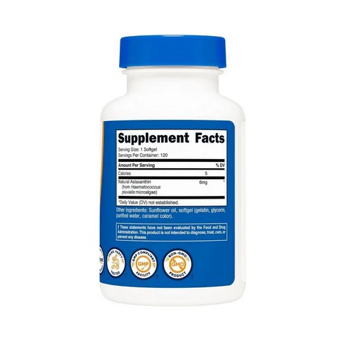 Nutricost, Astaxanthin Softgels, 6 Mg, 120 Count - Image 2
