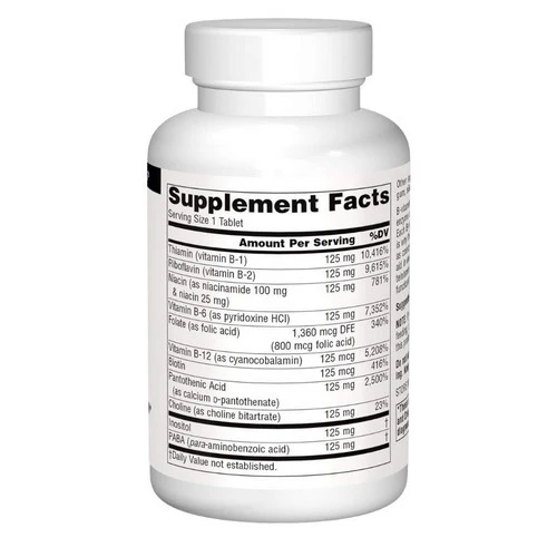 Source Naturals, B-125, 125 mg, 60 Tabs - Image 3