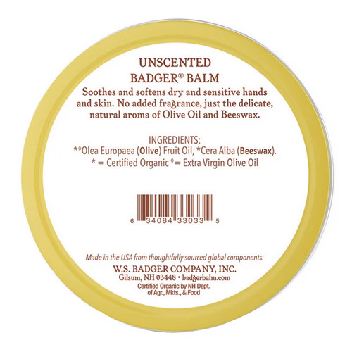 Badger Balm, Badger Balm Unscented, 56 Grams - Image 2