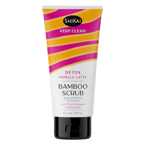 Shikai, Bamboo Scrub Detox Vanilla Latte, 6 Oz