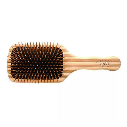 Bass Brushes, Bass Brushes Large Square Paddle Brush Wood Bristles, 1 Count