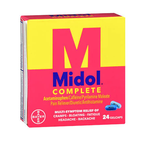 Bayer, Midol Maximum Strength Gelcaps Menstrual, 24 each