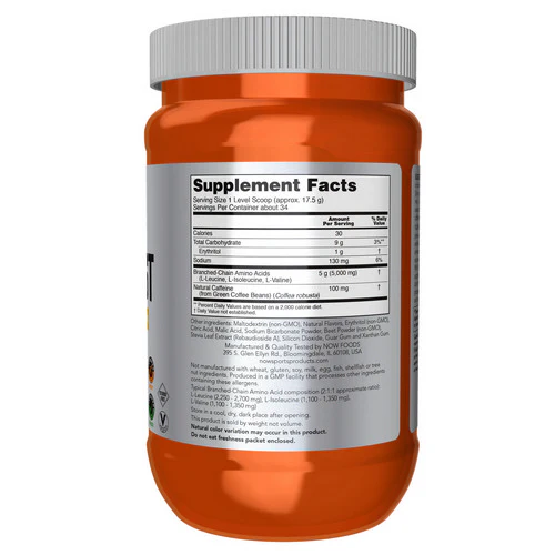 Now Foods, BCAA Blast Powder, Tropical Punch 21.16 Oz - Image 2
