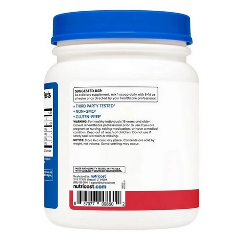 Nutricost, BCAA Powder Strawberry Kiwi, 90 Servings - Image 2
