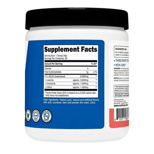Nutricost, BCAA Powder Watermelon, 30 Serving - Image 3