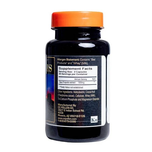 Cc Pollen, Bee Propolis, 60 Vcaps - Image 2