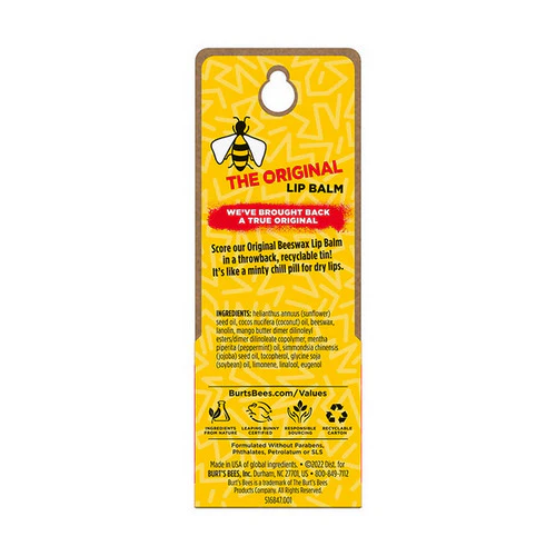 Burts Bees, Beeswax Lip Balm Tin, 0.3 Oz - Image 2