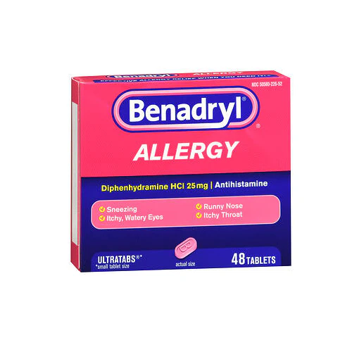 Benadryl, Allergy Relief Ultra Tablets, 48 tabs