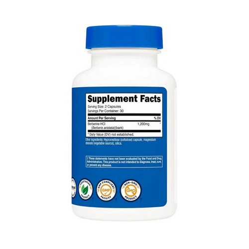 Nutricost, Berberine HCl, 600 Mg, 60 Caps - Image 2