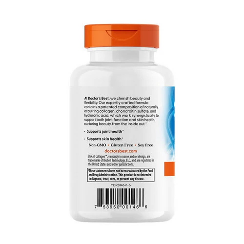 Doctors Best, Collagen Types 1and 3 with Peptan, 500 mg, 240 caps - Image 2