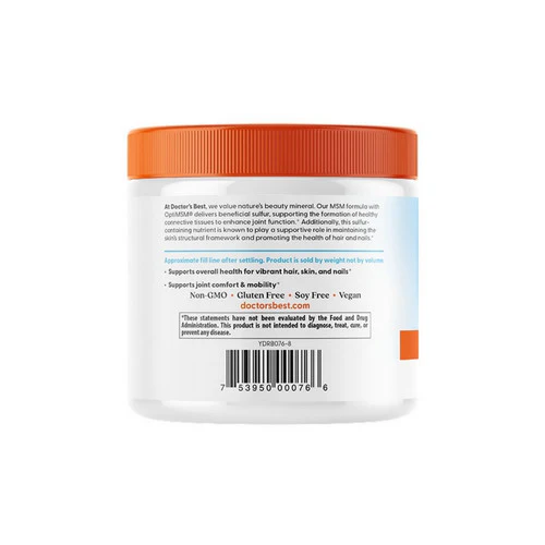 Doctors Best, MSM Powder With OptiMSM, 250 Grams - Image 3