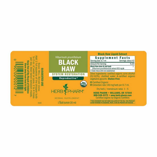 Herb Pharm, Black Haw Extract, 1 Oz - Image 2