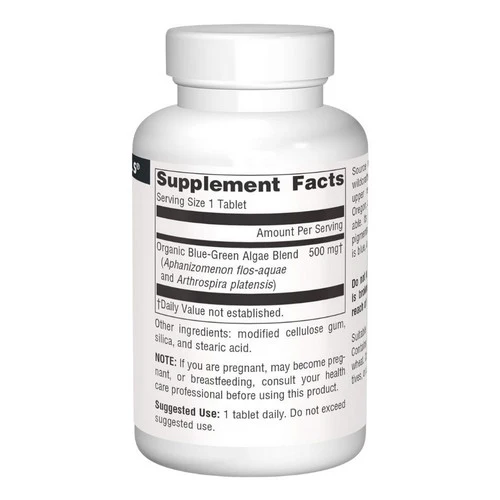 Source Naturals, Blue-Green Algae, 500 MG, 100 Tabs - Image 3