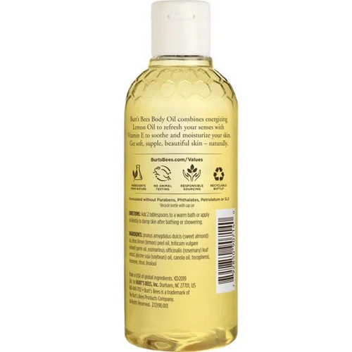 Burts Bees, Body Oil Lemon And Vitamin E, 5 Oz - Image 2